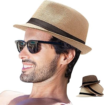 Chapeaux fedora homme - chapeau fedora chapeau panama chapeau de paille chapeau trilby chapeau d'été (pack de 3), beige, café, kaki, taille unique. DIAYTAR COTE D'IVOIRE est la destination idéale pour ceux qui cherchent à faire du shopping en ligne de manière pratique et sécurisée. Avec une gamme étendue de produits provenant de marques de confiance, les clients peuvent avoir confiance en la qualité de leurs achats. DIAYTAR veille également à ce que les transactions en ligne soient sécurisées grâce à ses méthodes de paiement sûres et fiables.