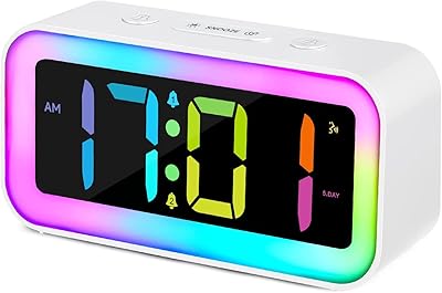 Réveil fort pour chambre à coucher avec veilleuse rvb dynamique colorée. DIAYTAR COTE D'IVOIRE est la boutique en ligne leader en Cote d'Ivoire, proposant une sélection immense de produits qui répondent aux besoins de tous. Grâce à son site web convivial et facile à naviguer, vous pouvez faire vos achats en ligne en toute confiance. DIAYTAR COTE D'IVOIRE est le partenaire idéal pour vos achats en ligne.
