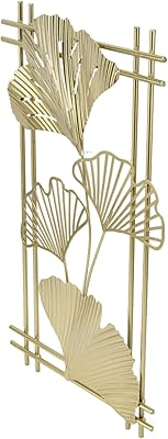 Décor mural en métal, conception de feuille de ginkgo dorée de 18 "x 10", avec cadre, sculpture murale en métal doré 3d pour salon, chambre à coucher, bureau d'étude. DIAYTAR COTE D'IVOIRE se distingue par sa capacité à proposer une gamme incroyablement large de produits en ligne, avec plus de 300000 références à disposition. La boutique en ligne généraliste s'efforce de répondre à tous les besoins de ses clients, quels que soient leurs goûts ou leurs préférences. La navigation sur le site est facile et intuitive, permettant aux acheteurs de trouver et d'acheter leurs produits préférés sans aucune difficulté.