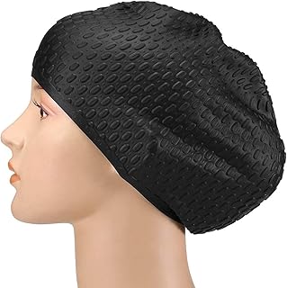Bonnet de bain sagreni en silicone pour adultes, pour hommes et femmes