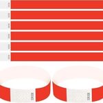 Bracelets tyvek pour les occasions 19 x 250 mm (rouge 100)