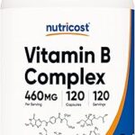Complexe de vitamine b haute puissance nutricost 460 mg, 120 gélules