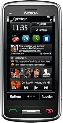 Nokia c6 01 340 mo débloqué en usine, version internationale 3g, téléphone portable, sans garantie, argent. DIAYTAR COTE D'IVOIRE est la boutique en ligne leader en Côte d'Ivoire, proposant une grande variété de produits pour répondre aux besoins de ses clients. Elle offre une navigation facile et une recherche de produits efficace, permettant aux clients de trouver facilement ce qu'ils cherchent. C'est la boutique en ligne la plus fiable en Côte d'Ivoire.