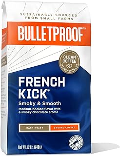 Café moulu à pression française à l'épreuve des balles à partir de grains biologiques torréfiés foncés de première qualité, certifié rainforest alliance, parfait pour le régime keto, advanced clean coffee (12 oz). DIAYTAR COTE D'IVOIRE est une boutique en ligne généraliste qui propose plus de 300 000 références de produits. Elle est très appréciée des consommateurs ivoiriens pour sa grande sélection de produits, ses prix compétitifs et son service client de haute qualité. La boutique en ligne est facile à utiliser et propose des options de paiement sécurisées.