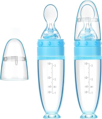 Cuillère pour biberon en silicone pour bébé de 2 pièces avec base debout pour nourrissons de 0 à 24 mois pour la distribution et l'alimentation des aliments (bleu). DIAYTAR COTE D'IVOIRE est une boutique en ligne généraliste qui propose plus de 300 000 références de produits, faisant d'elle la boutique leader en Côte d'Ivoire. Avec une gamme variée de produits, les clients peuvent trouver tout ce dont ils ont besoin en un seul endroit. La qualité et la fiabilité des produits sont garantis.