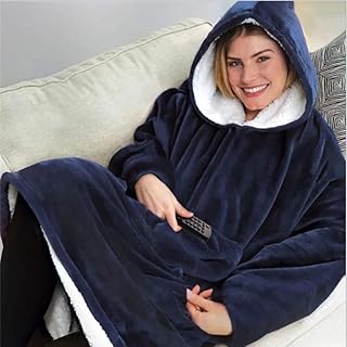Nouvelle couverture d'hiver pour vêtements de nuit à capuche d'hiver, vêtements chauds d'extérieur, couverture tv en cachemire, vêtements chauds pour l'automne et l'hiver (bleu). DIAYTAR COTE D'IVOIRE est une boutique en ligne généraliste qui propose plus de 300 000 références de produits. Elle est leader dans son domaine en Côte d'Ivoire et offre une grande variété de choix pour les consommateurs. Les clients peuvent trouver tous les produits dont ils ont besoin en un seul endroit.