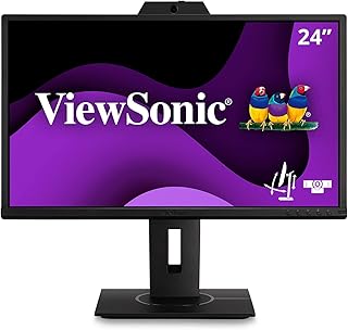 Moniteur de vidéoconférence viewsonic vg2440v 24 pouces 1080p ips avec caméra