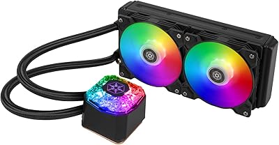 Refroidisseur liquide silverstone icegame 240p 240 mm argb aio avec 2