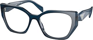 Monture de lunettes prada femme pr 18wv, bleu, taille 52/17/145, bleu, 52/17/145