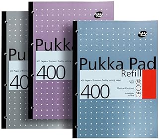 Pukka pad, recharge a4, 400 pages (les couleurs peuvent varier)