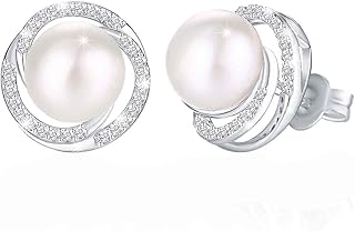 Boucles d'oreilles à tige en argent sterling 925 plaqué or 18 carats