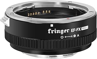 Adaptateur de monture de mise au point automatique fringer ef-fx proii, ouverture électronique compacte pour objectif canon eos tamron sigma vers fujifilm fx sans miroir x-t3 xh1 x-e3 xt20 -t30. La boutique en ligne DIAYTAR COTE D'IVOIRE se distingue par son engagement envers la satisfaction de ses clients. Elle propose une gamme étendue de produits, des conseils d'achat pertinents et un support client dédié. La boutique est accessible 24h/24 et 7j/7, permettant aux clients de faire leurs achats à tout moment et de profiter de promotions exclusives en ligne.