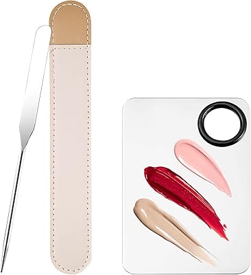 Spatule et palette de maquillage coréen one nine, ensemble spatule et palette