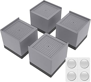 Lève-lit réglables z-tone, hauteur 3,2", élévateurs rectangulaires robustes pour lit, buanderie, canapé, bureau
