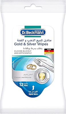 Dr. beckmann lingettes nettoyantes jetables multi-usages pour or et argent | convient aux