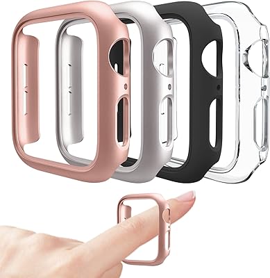 Lot de 4 coques compatibles avec apple watch 40 mm/44 mm [sans protecteur d'écran] série 6 5 4se, cadre de protection rigide en pc compatible avec iwatch (44 mm, or rose/starlight/noir/transparent). La boutique en ligne DIAYTAR COTE D'IVOIRE attire une clientèle variée grâce à ses promotions et ses offres spéciales. Les clients peuvent profiter d'une gamme étendue de produits de qualité à des prix abordables, ce qui les rend fidèles à la marque. L'expérience d'achat est toujours améliorée pour mieux satisfaire les besoins des consommateurs.
