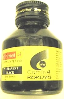 Flacon de stylo à encre permanente noire kamel 60 ml 2 oz entièrement