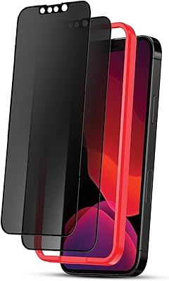 Moxedo protection d'écran en verre mat de confidentialité compatible avec iphone 13 6,1