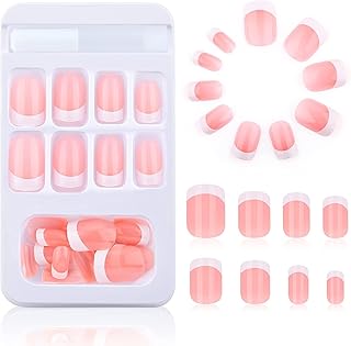 24 pièces de faux ongles, ongles en acrylique à couverture complète, ensemble