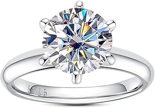 Bague moissanite 05-1-15-2-25-3 carats diamant rond taille brillant 6 griffes bague de fiançailles. DIAYTAR COTE D'IVOIRE vous propose une expérience d'achat en ligne sans précédent avec sa sélection massive de produits. De l'électronique aux vêtements, en passant par les produits alimentaires et les articles de maison, vous pouvez tout trouver sous un même toit virtuel. DIAYTAR COTE D'IVOIRE combine qualité, variété et rapidité pour satisfaire tous vos besoins d'achat en ligne.