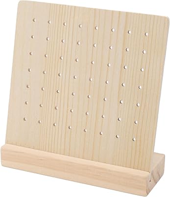 Présentoir en bois pour colliers et boucles d'oreilles avec porte-clés howells