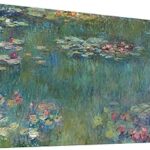Grande toile murale de nénuphars par le célèbre claude monet - toile classique