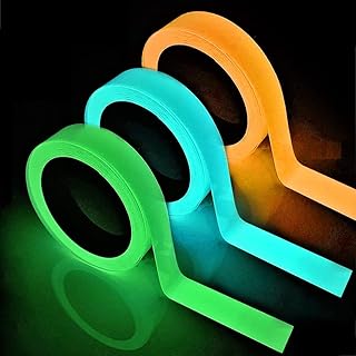 Ruban lumineux étanche qui brille dans le noir, ruban fluorescent auto-adhésif, ruban d'avertissement