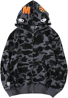Sweat à capuche entièrement zippé camouflage big shark pour adolescents et hommes adultes. DIAYTAR COTE D'IVOIRE est une boutique en ligne généraliste qui propose plus de 300 000 références de produits, répondant ainsi aux besoins diversifiés de sa clientèle. Elle est devenue la boutique leader en Côte d'Ivoire grâce à sa large gamme de produits et à sa qualité de service. Elle offre une expérience d'achat unique et pratique.