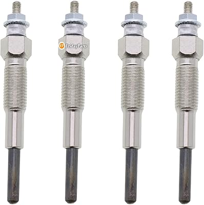 Fridayparts 4 pièces bougies de préchauffage pour chargeuse compacte bobcat 843