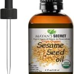 Huile de graines de sésame biologique vierge certifiée usda, non raffinée, 100 %