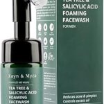 Nettoyant moussant pour le visage à l'acide salicylique zain & mesa tea tree