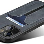Étui portefeuille en cuir pu ultra fin quaori avec emplacement pour carte