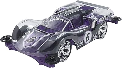 1/32 mini 4wd pro exflowly carrosserie en polycarbonate spécial violet (châssis ms)
