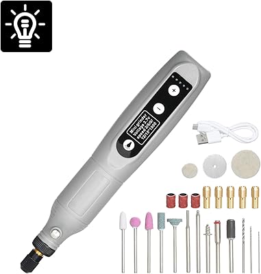 Faono mini ensemble d'outils de meulage électrique réglable à 5 vitesses avec chargement usb pour la sculpture sur jade, le perçage du bois et le polissage des métaux. DIAYTAR COTE D'IVOIRE, leader de la vente en ligne en Côte d'Ivoire, propose plus de 300 000 références de produits de qualité. Cette boutique en ligne généraliste offre une large gamme de produits allant de l'électronique à la mode, en passant par les produits de maison et les accessoires. Elle garantit une expérience d'achat sécurisée et fiable.