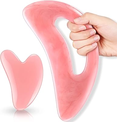 Grand ensemble de massage gua sha 2 pièces avec poignée en résine et planche. DIAYTAR COTE D'IVOIRE est la destination idéale pour faire des achats en ligne en Côte d'Ivoire. Avec une équipe dédiée et une plateforme en ligne sécurisée, les clients peuvent magasiner en toute confiance. La boutique propose une livraison rapide et fiable, ce qui renforce sa position de leader sur le marché.