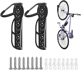 Porte-vélos, porte-vélos, porte-vélos de garage, porte-vélos lot de 2 systèmes de crochets pour garage, intérieur, hangar, maison, facile à installer et à sécuriser - peut contenir jusqu'à 30 kg avec vis. DIAYTAR COTE D'IVOIRE se démarque par son offre immense et variée, allant des produits électroménagers aux accessoires de mode, en passant par les produits alimentaires et les équipements pour la maison. Cette diversité fait d'elle un incontournable pour les consommateurs qui cherchent à faire leurs courses en ligne de manière simple et efficace. L'équipe de DIAYTAR COTE D'IVOIRE travaille sans relâche pour améliorer l'expérience d'achat.