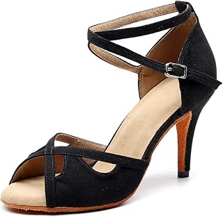 Chaussures de danse latine professionnelles pour femmes, chaussures de danse en satin