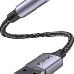 Adaptateur usb vers prise audio moswag 0,65 pieds/20 cm, adaptateur audio prise