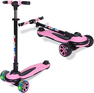 Trottinette dayong pour enfants et adolescents, trottinette à hauteur réglable avec 5 niveaux