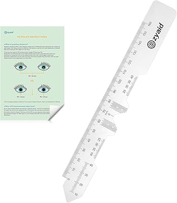 Règle pd avec manuel d'instructions règle de distance pupillaire pour mesure optique simple