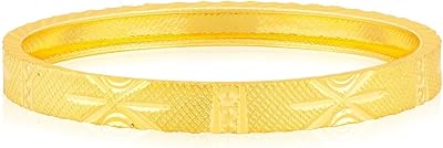 Bracelet malabar en or 22 carats pour enfants, 1,5 pouce, jaune - nzb00134