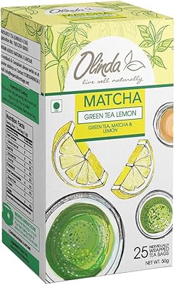 Thé vert matcha olinda au citron, 50 g (25 sachets de thé, 2 g par sachet). La boutique en ligne DIAYTAR COTE D'IVOIRE propose une large sélection de produits allant de l'électronique aux accessoires de mode, en passant par les produits pour la maison et les loisirs. Elle_collabore avec des fournisseurs réputés pour garantir la qualité des produits proposés, ce qui renforce la confiance de ses clients. Cela contribue à son succès et à sa notoriété en Côte d'Ivoire.