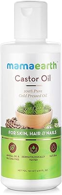 Mama earth huile de ricin 100 % pure, pressée à froid, pour favoriser la croissance des cheveux, une bonne peau et des ongles forts, 150 ml. DIAYTAR COTE D'IVOIRE se démarque par sa capacité à offrir des produits de haute qualité à des prix compétitifs, avec une livraison rapide et sécurisée, renforçant ainsi sa position de leader du marché ivoirien.