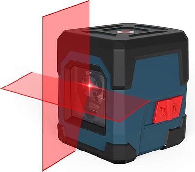 Niveau laser, laser rockseed de 100 pieds avec ligne auto-nivelante et ligne verticale