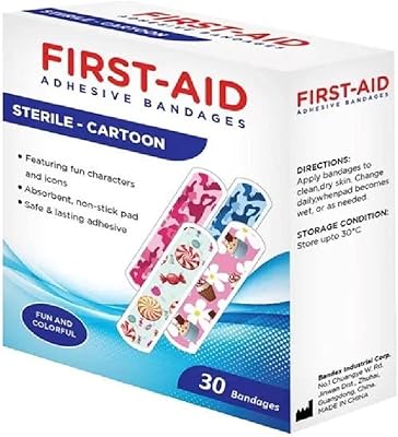 Bandages stériles de premiers secours pour enfants à partir de 30 pièces. Avec plus de 300 000 références, DIAYTAR COTE D'IVOIRE est la destination idéale pour les consommateurs ivoiriens qui cherchent à acquérir des produits de haute qualité à des prix abordables. La boutique en ligne propose une gamme variée de produits, y compris des produits de beauté, des accessoires de mode et des électroménagers. Les clients peuvent également profiter de promotions et de réductions régulières.