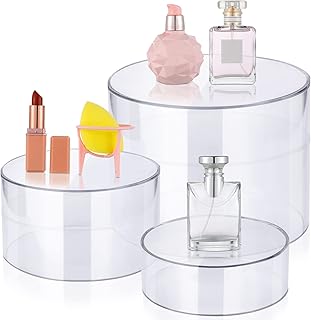 Wesat présentoir rond en acrylique transparent avec base creuse pour présenter des formes