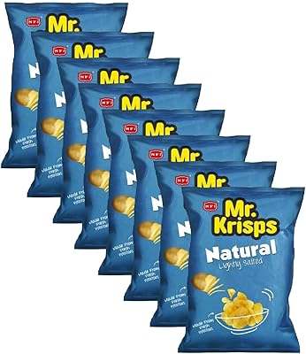 Croustilles à saveur de sel naturel mr. krisps, paquet de 25 pièces 25