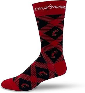 Chaussettes tartan timeless tartans de l'université de cincinnati tartan taille unique