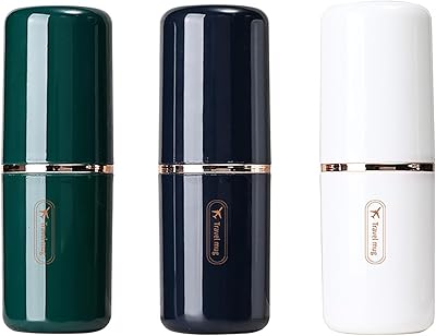 Étui à brosse dents de voyage lot de 3 gobelets eau portables anti-poussière