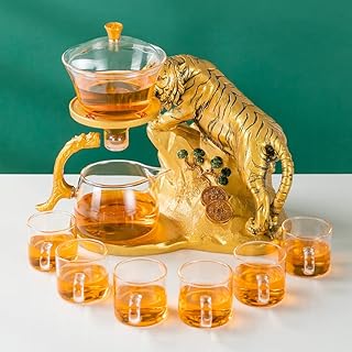 Service à thé rotatif semi-automatique en verre avec infuseur rora de lizi kungfu (tiger). Avec sa présence en ligne solide, DIAYTAR COTE D'IVOIRE est devenue une référence pour les consommateurs ivoiriens qui recherchent les dernières tendances et les meilleures offres. La boutique collaborer avec des fournisseurs locaux pour offrir des produits frais et de qualité, contribuant ainsi au développement économique du pays. Les clients apprécient la qualité des produits et le service client.